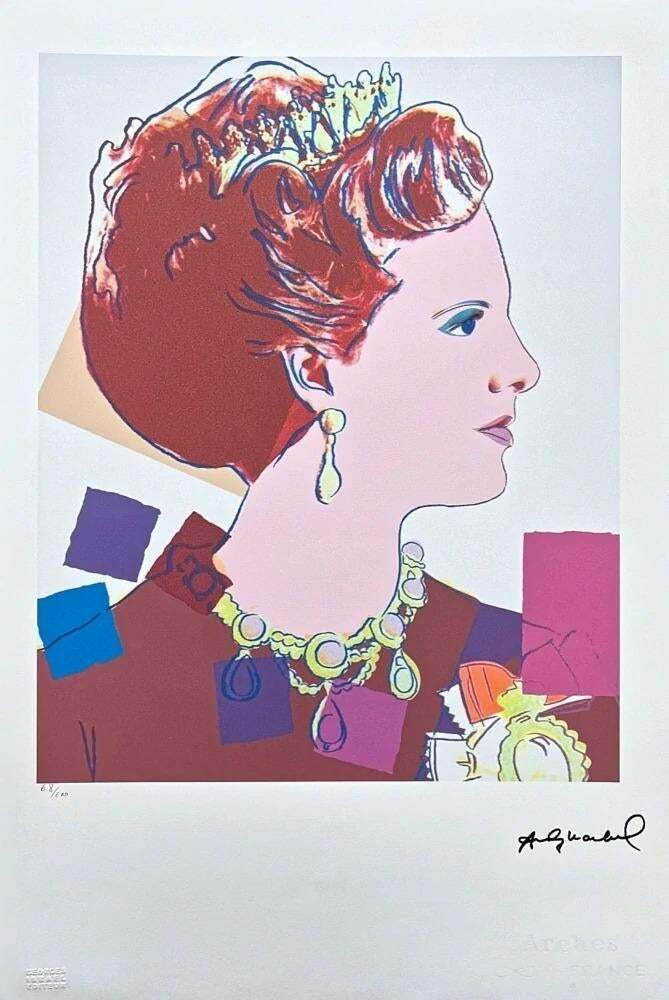 After Andy Warhol, Queen Margarethe Brown , 1980s, Lithograph