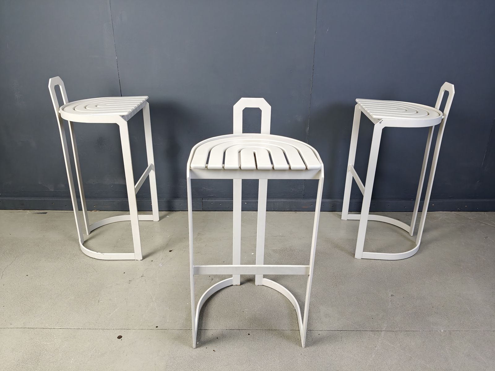 Vintage Bar Stools By Allmilmö, 1980s, Set Of 3