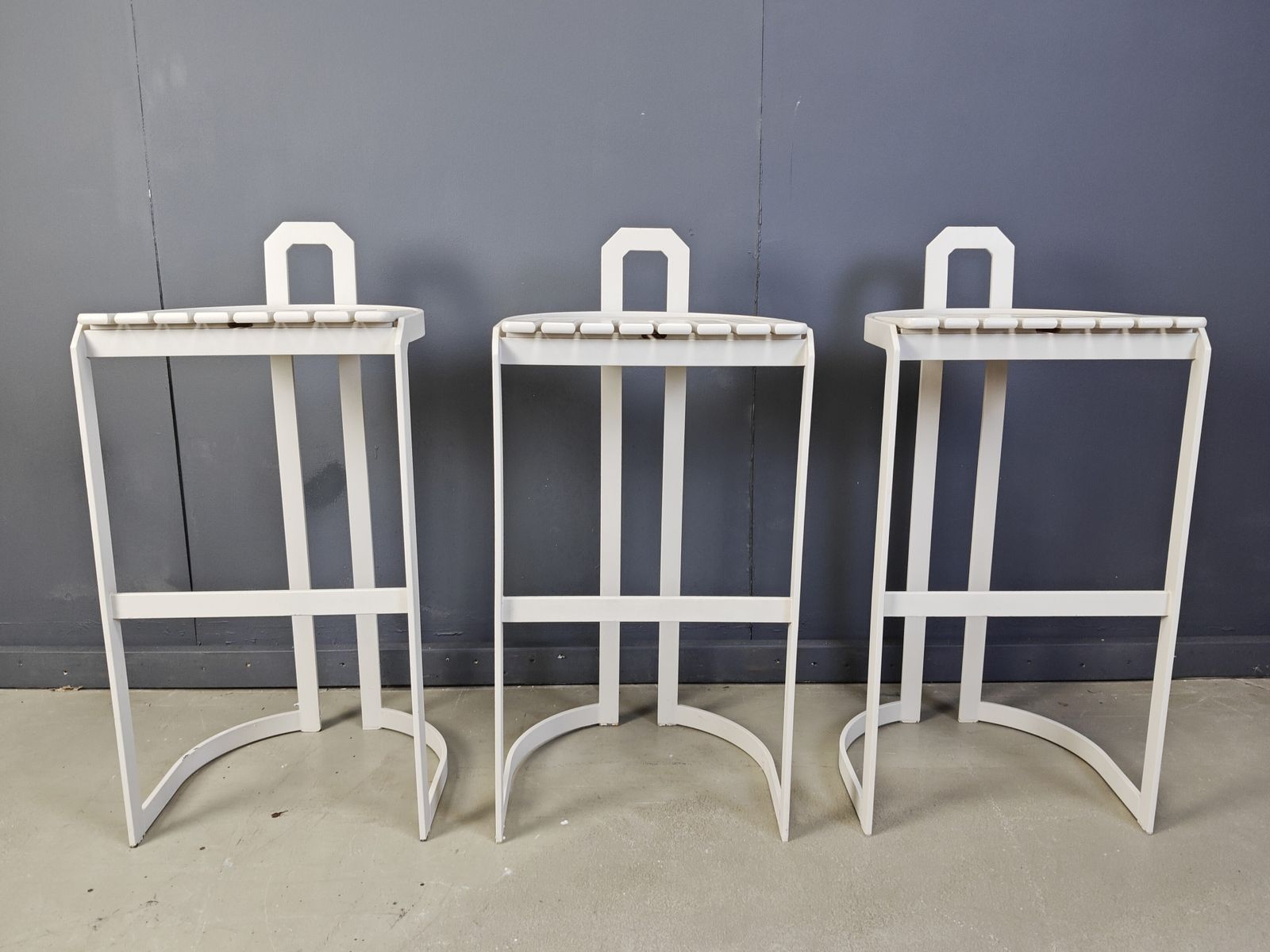 photo for sale Vintage Bar Stools By Allmilmö, 1980s, Set Of 3