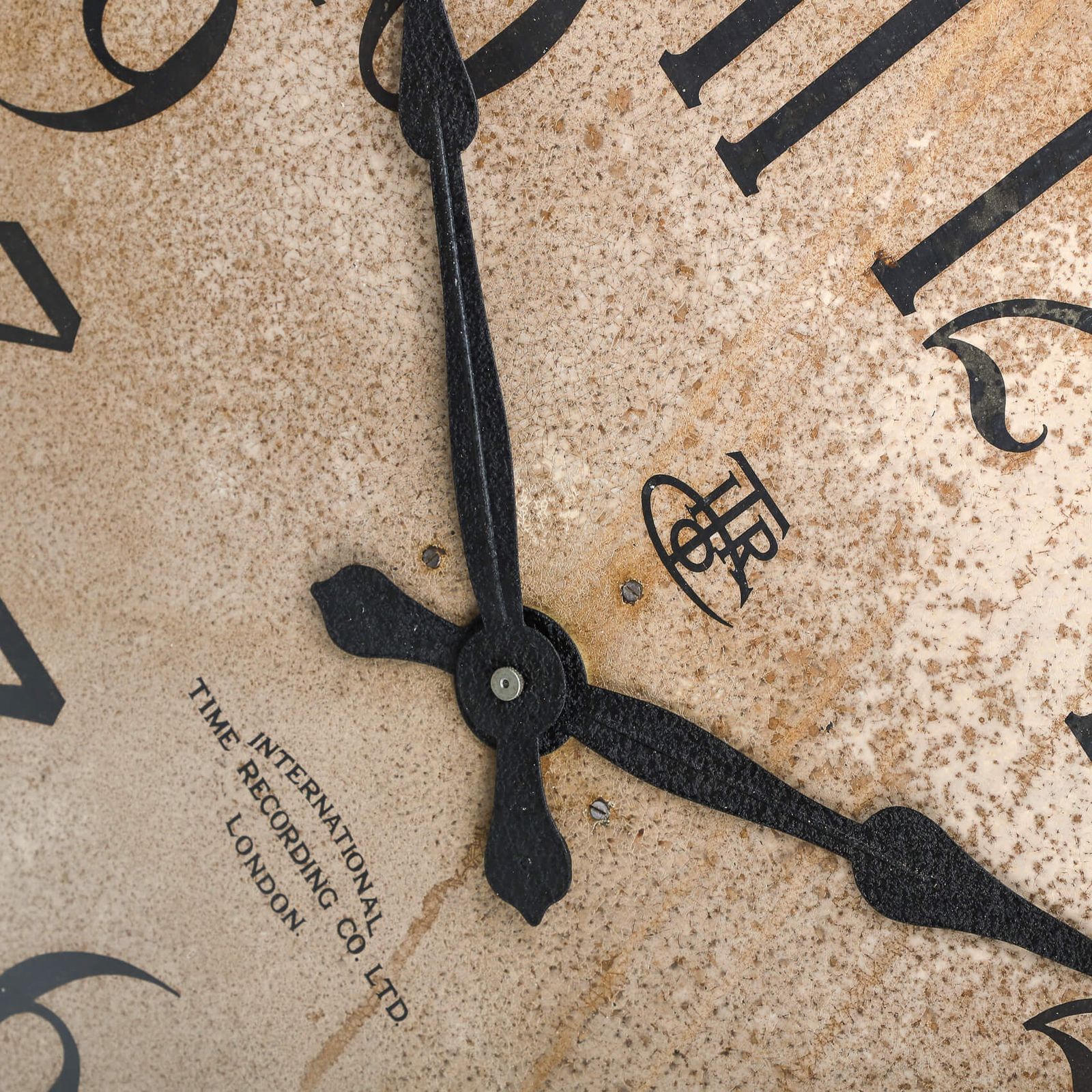 Home Decor Large 28 Inch Aged Copper International Time Recordings Wall Clock photo
