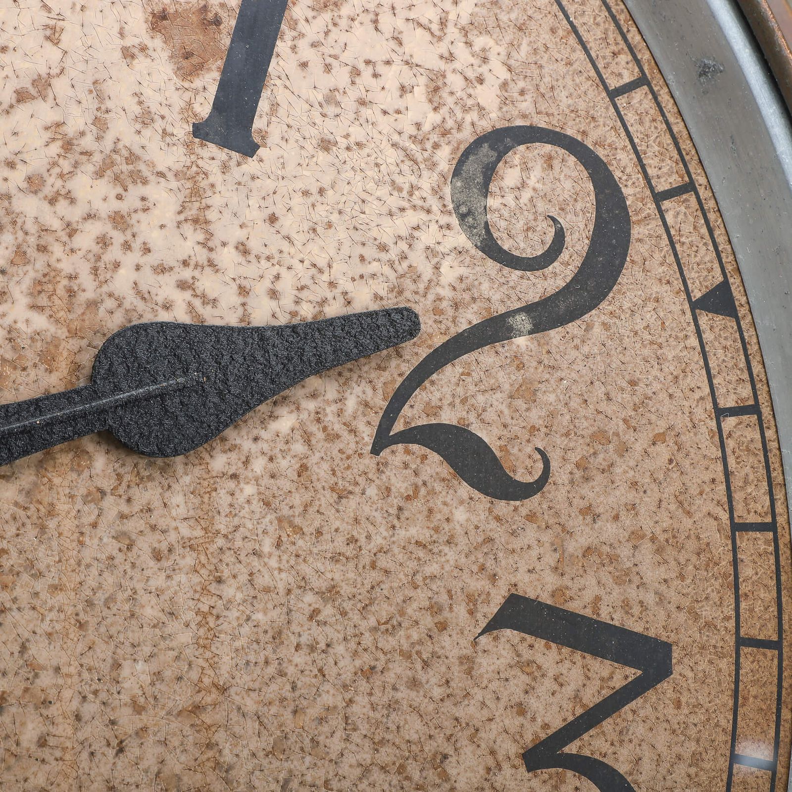 photo vinterior Large 28 Inch Aged Copper International Time Recordings Wall Clock
