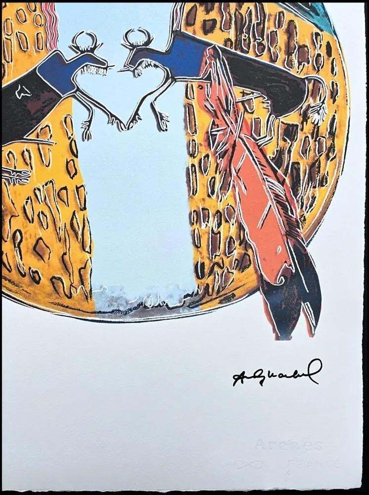 Andy Warhol, Plains Indian Shield, 1980s, Lithograph photo furniture