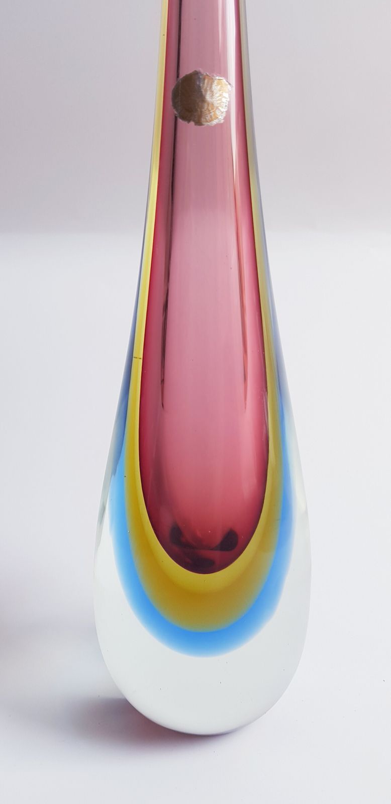 Mid Century Murano Glass Sommerso Large Vase photo furniture