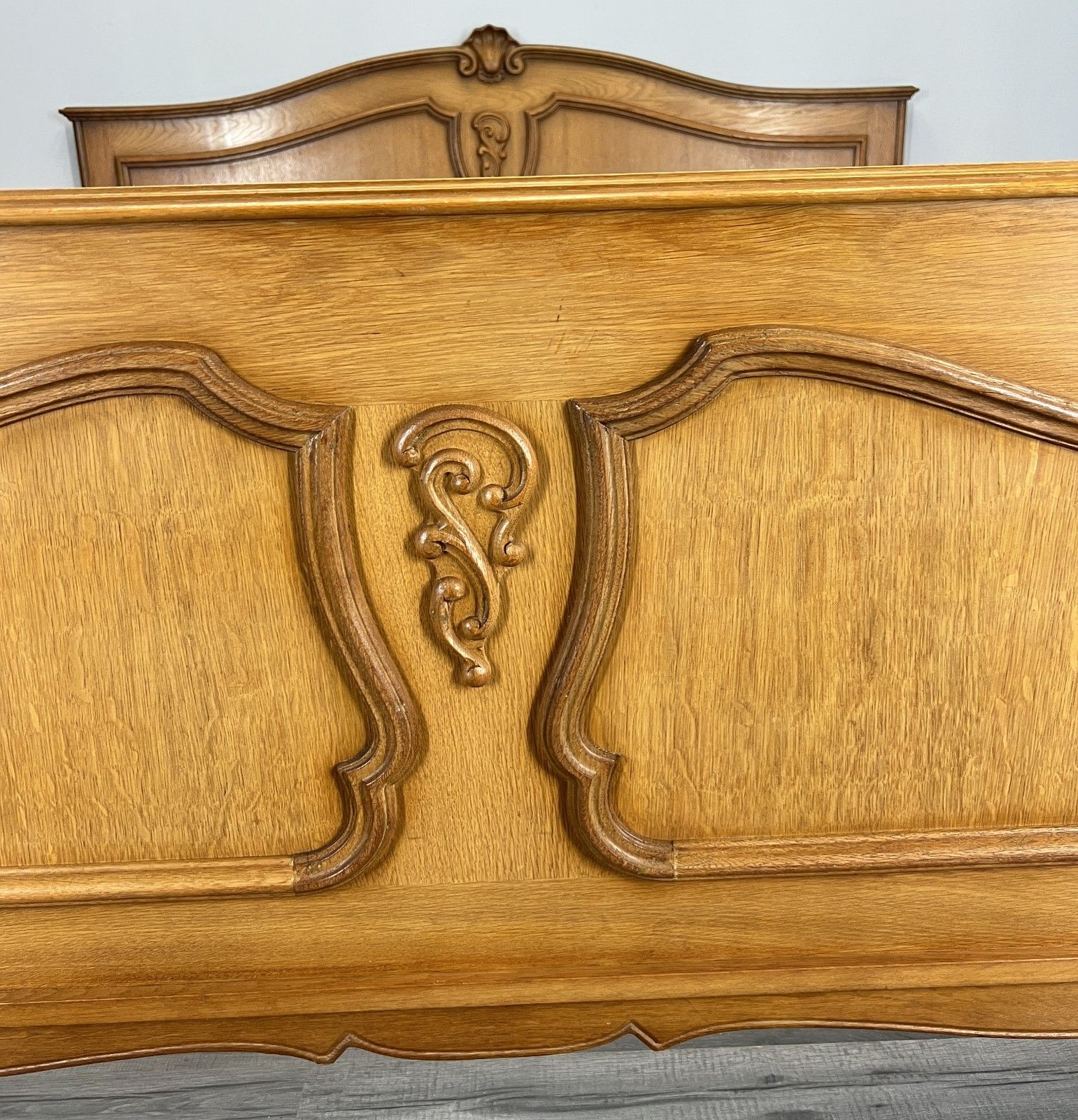 Bed Frame Vintage French Louis Style Double With Matching Bedsides Lot 4101 photo vinterior