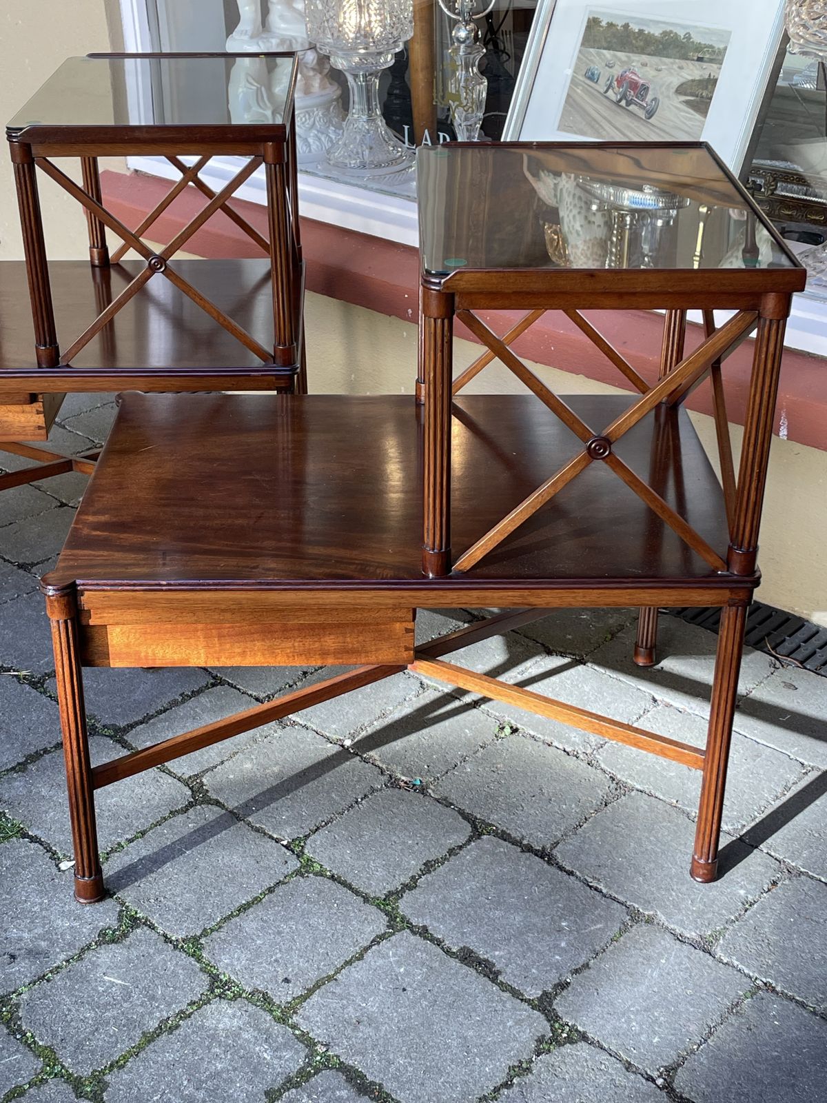 Pair Of Regency Style Twentieth Century Bedside Tables photo vinterior