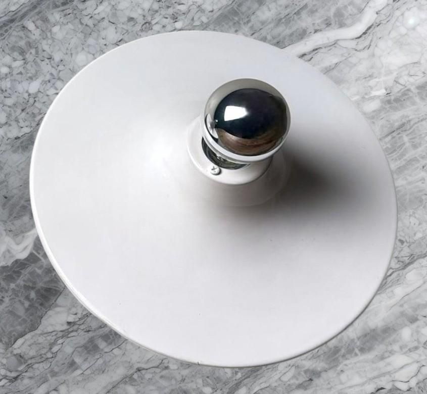 862.0 Gorgoni Gianluigi Style Pair Of Italian Ceiling Wall Lamps In Lacquered Aluminum photo