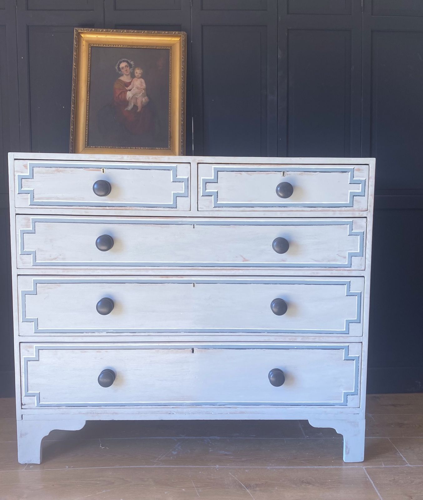 Large 19th C Painted Chest Of Drawers photo furniture