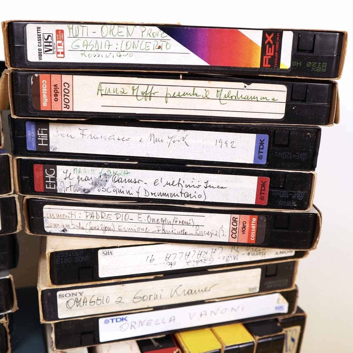 Lot Of 54 Recorded Vhs Tapes Of Opera And Concert Music photo furniture