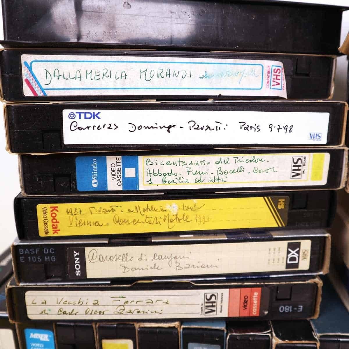 Lot Of 54 Recorded Vhs Tapes Of Opera And Concert Music photo for sale