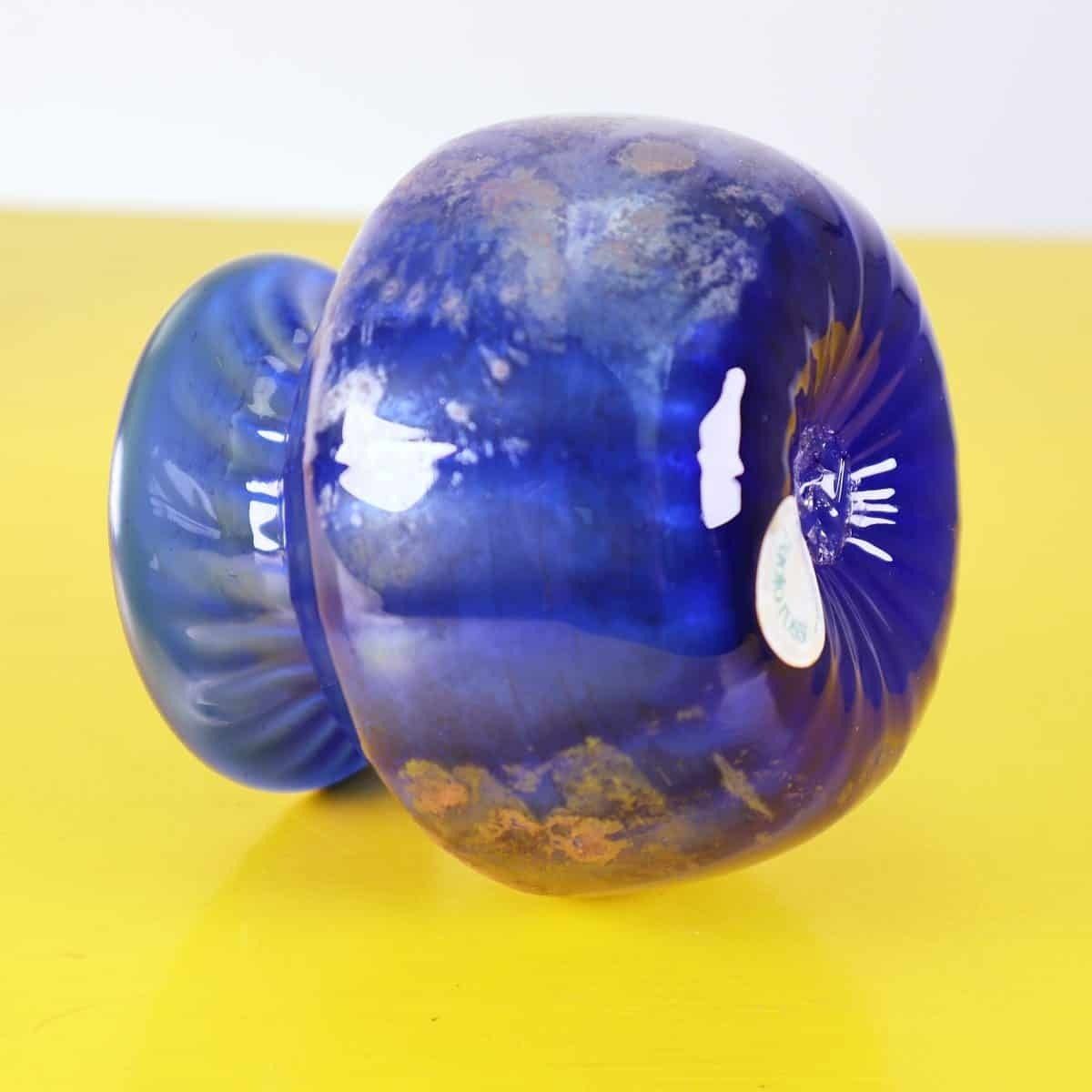 Iridescent Glass Vase By Master Glassmaker Paolo Rossi photo vinterior