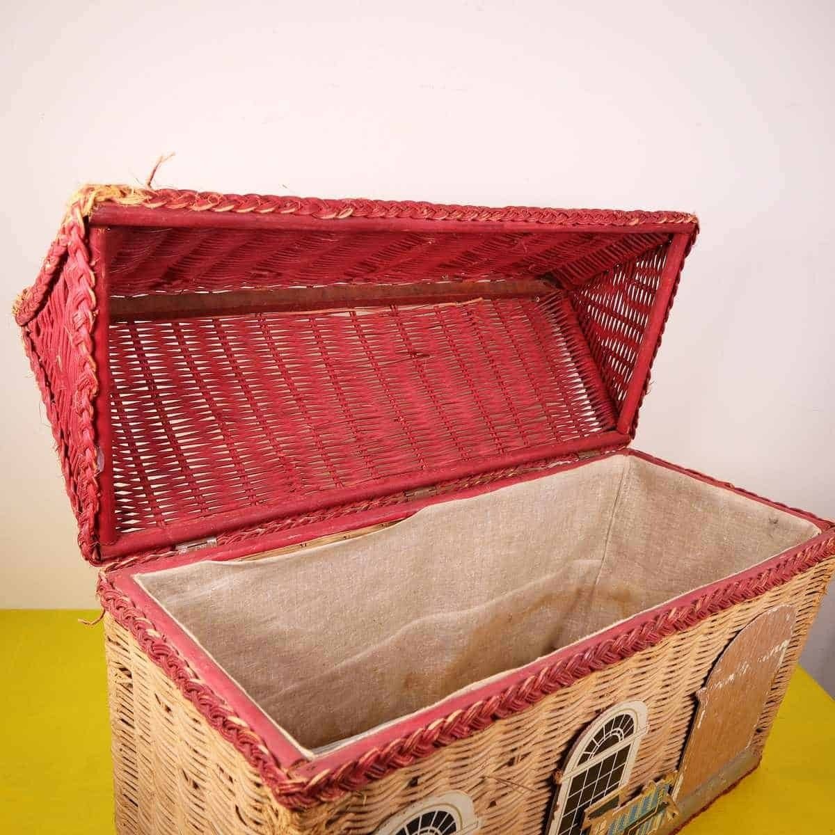 Vintage Wicker Dollhouse Basket photo buy