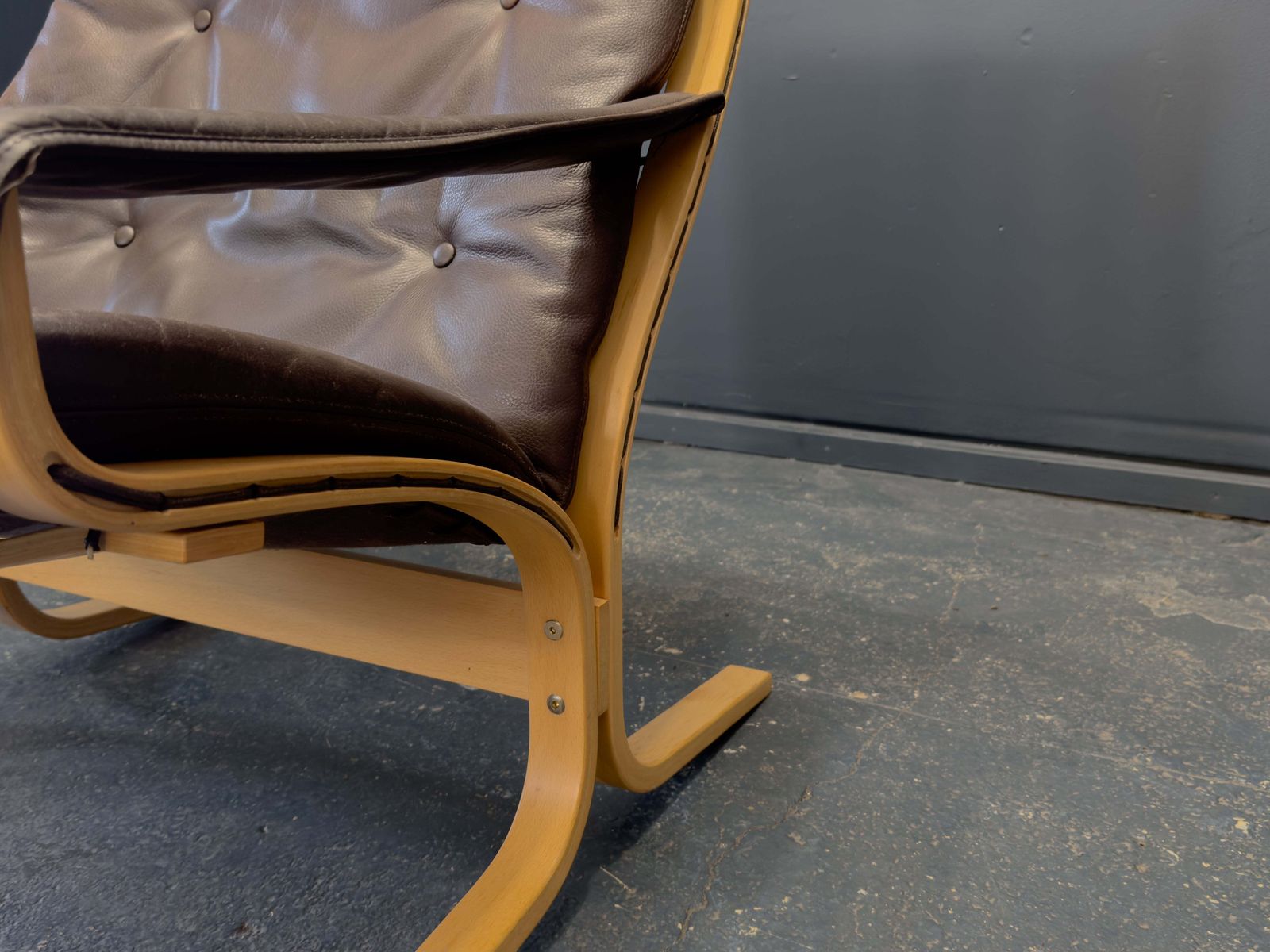 Brown Leather Siesta Chair By Ingmar Relling photo vintage