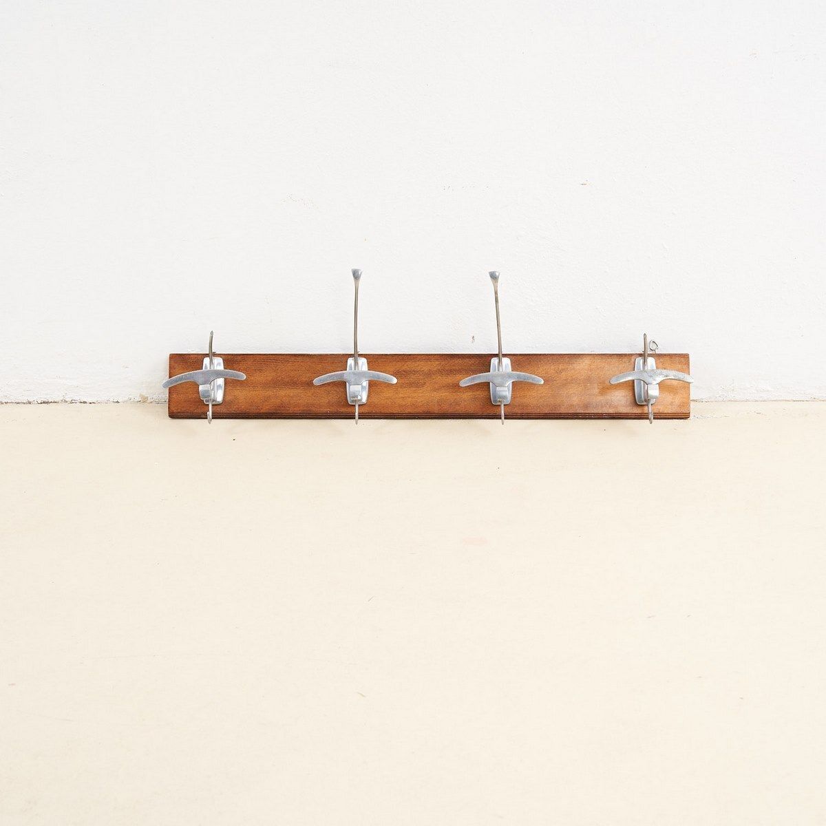 Vintage Reguitti Brothers Wood And Metal Coat Rack
