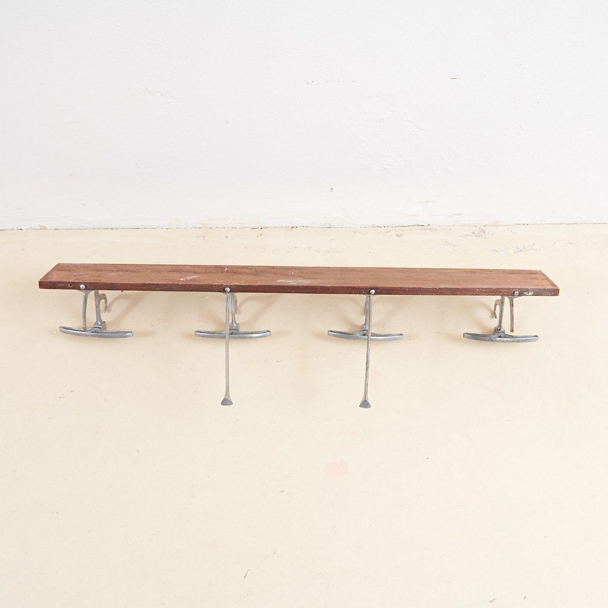Vintage Reguitti Brothers Wood And Metal Coat Rack photo Furniture
