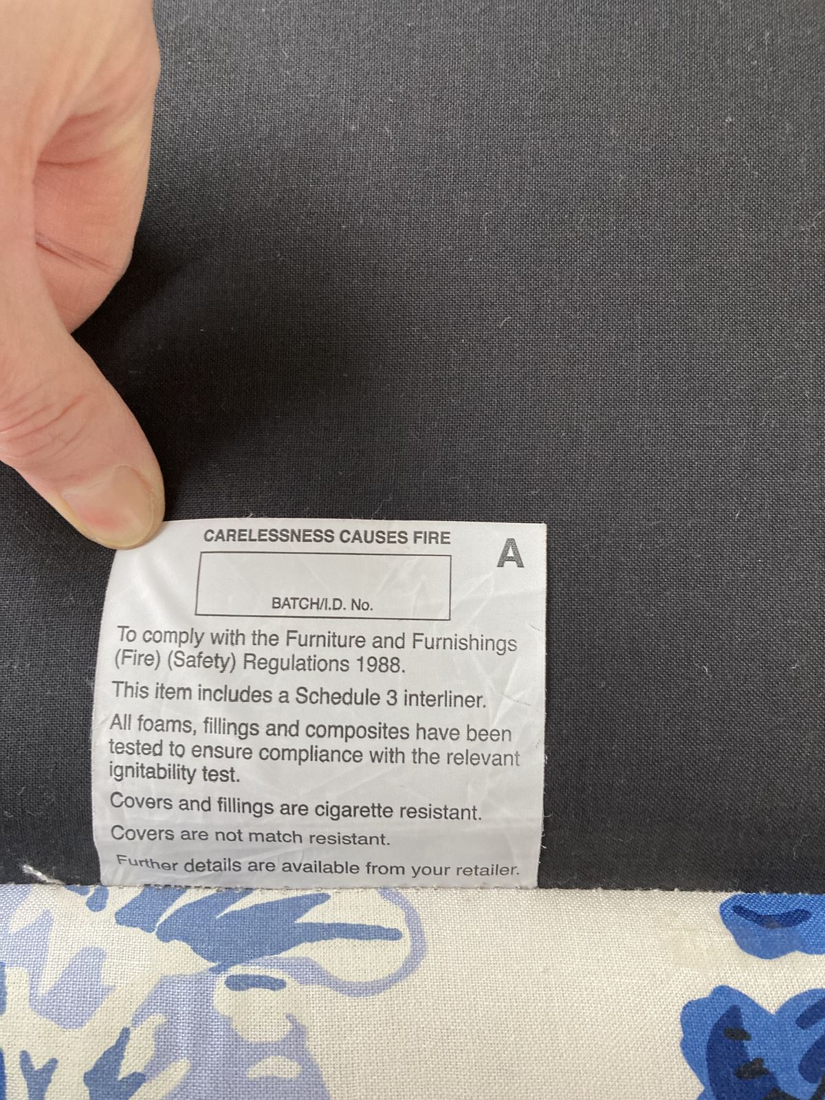 Slipper Chair   Pristine  Schumacher Hollyhock Pyne Indigo Fabric photo 730.0