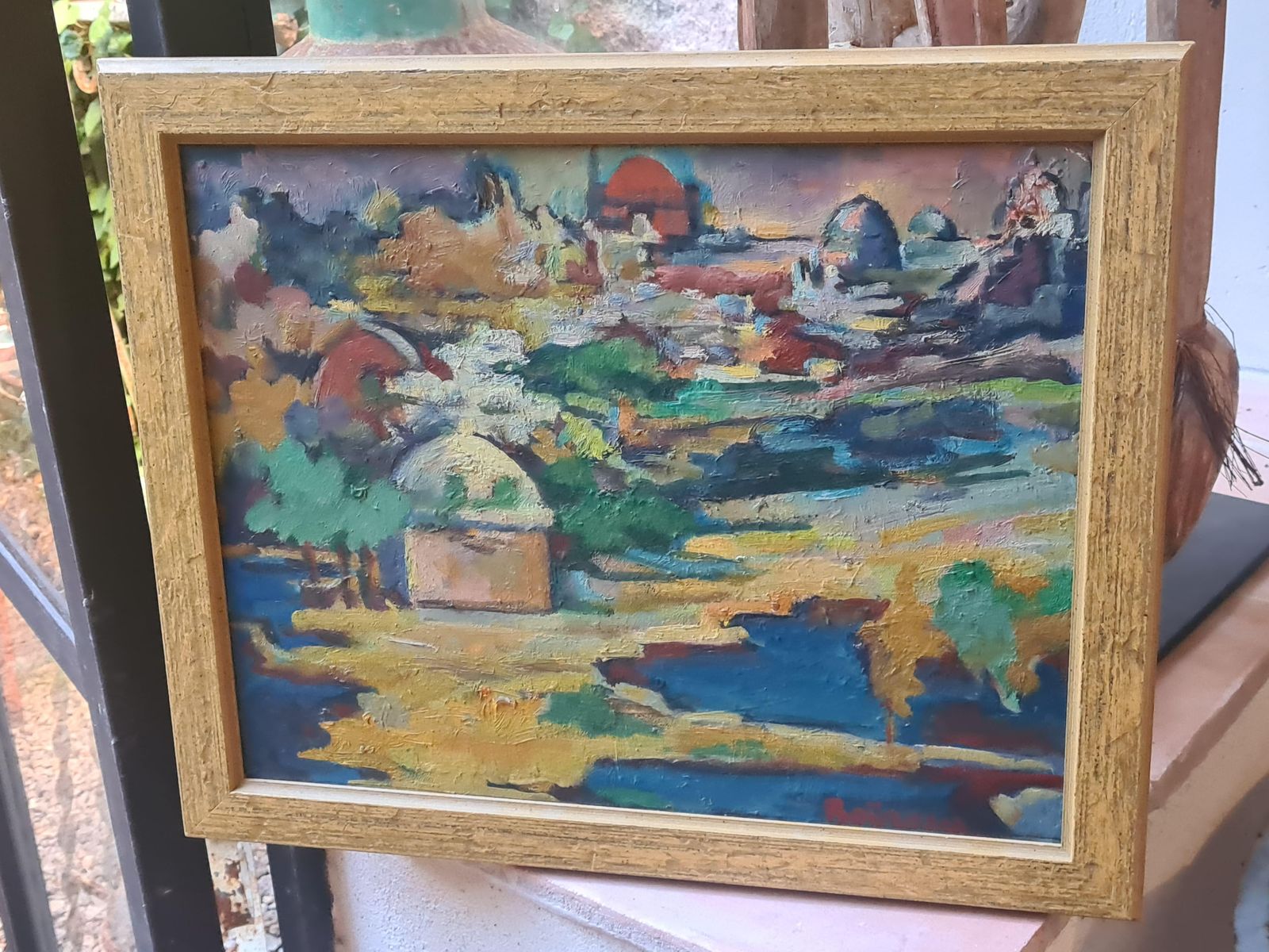 photo buy Algeria, Orientalist Fauvist Oil Painting, Pupil Of Othon Freize, 1940s, By André Boureau