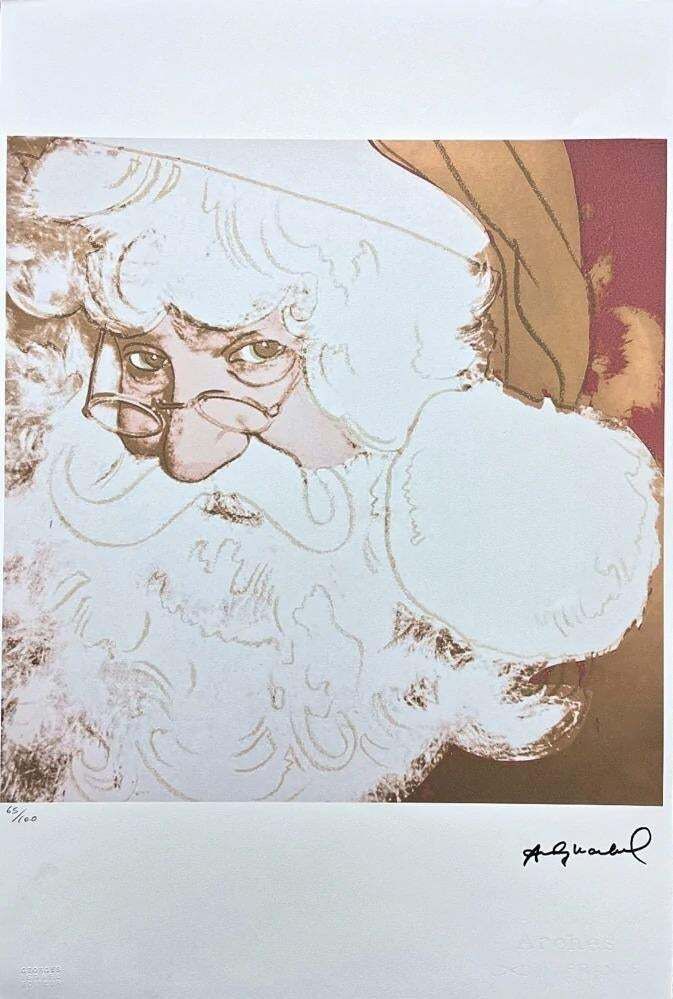 Andy Warhol, Santa Claus, 1980s, Lithograph