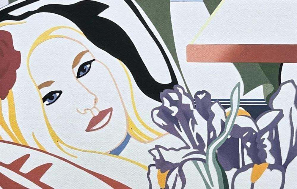 1990s After Tom Wesselmann "Blonde Girl" Pop Art Serigraph photo furniture