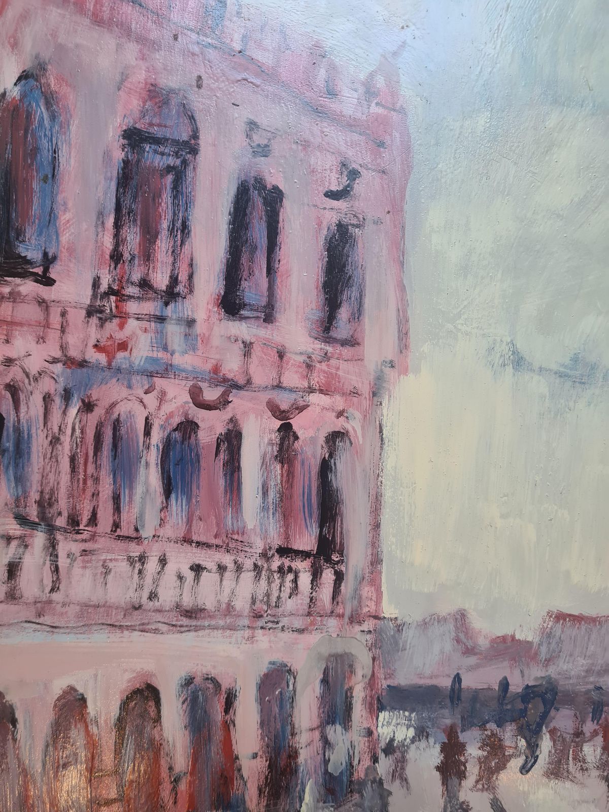Piazza San Marco, The Doges Palace, Venice, School Of Raoul Dufy 1950s By Mario Bonamici photo 1329.0
