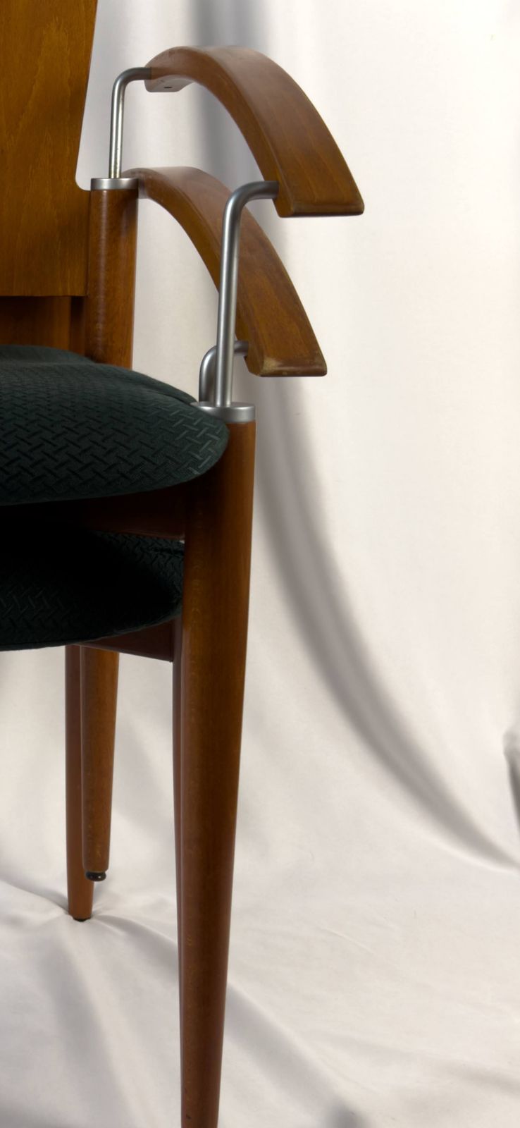 Furniture Set Of Four Postmodern Stackable Dining Chairs Attributed To Thonet, Circa 1980s photo