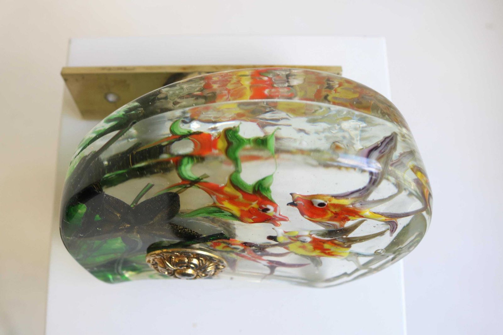 Mid Century Murano Glass Door Handle By Alfredo Barbini For Cenedese – Italian Art Glass 1950  1970s photo vinterior