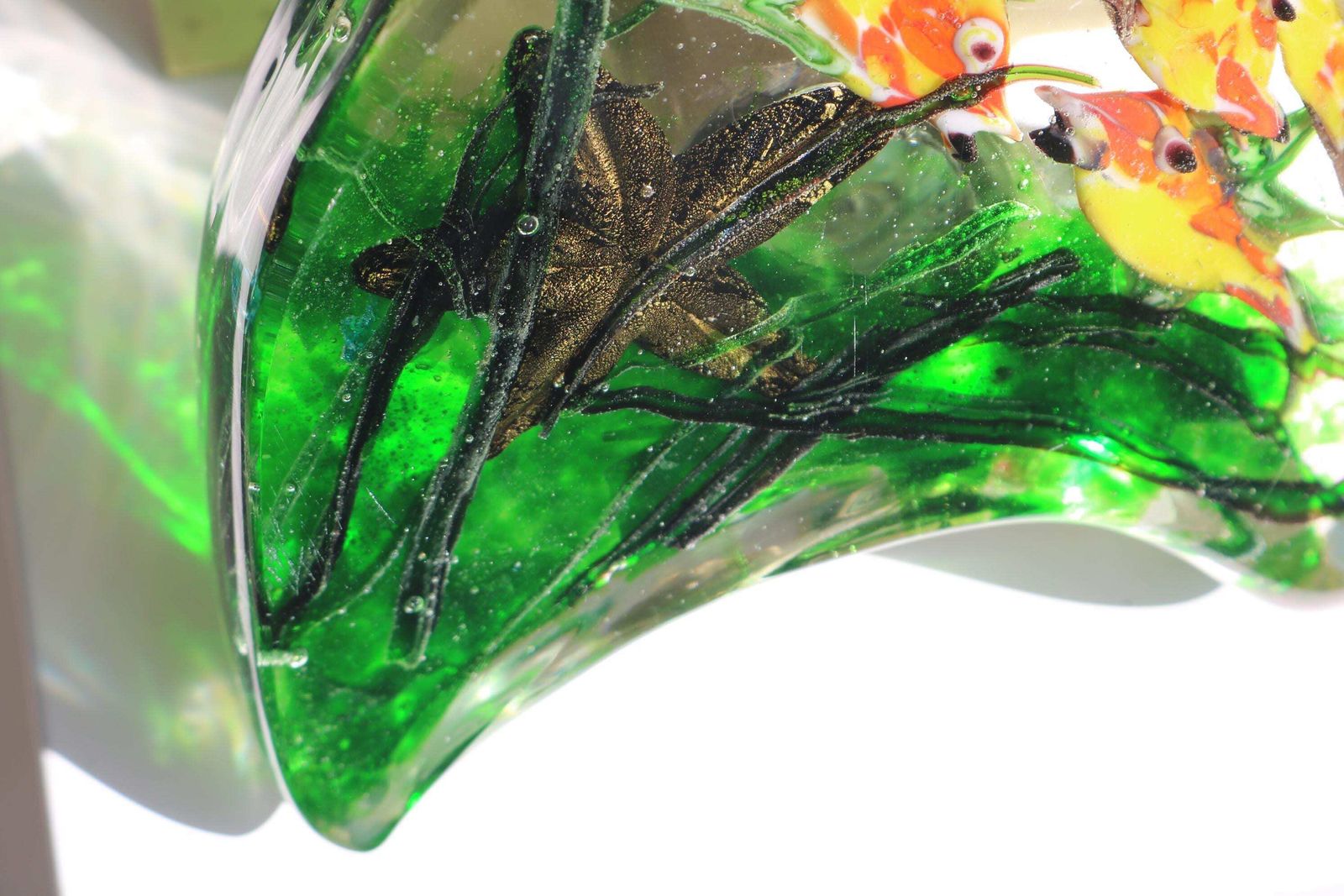 Murano Aquarium Door Handle By Alfredo Barbini For Cenedese Venetian Blown Glass Fish Sea Star Italy 1950–1970 photo Home Fixtures