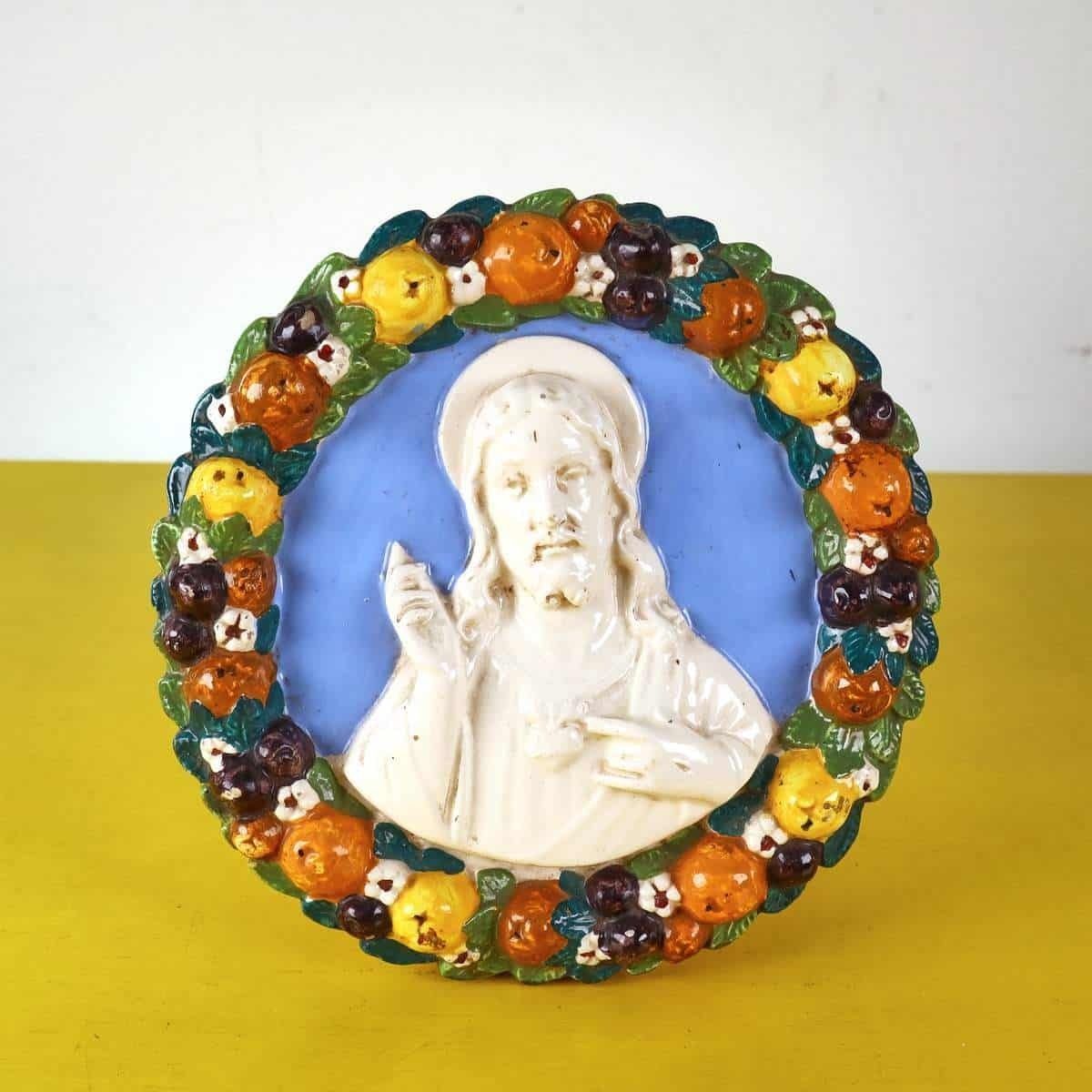 Sacred Heart Of Jesus Ceramic Wall Decoration