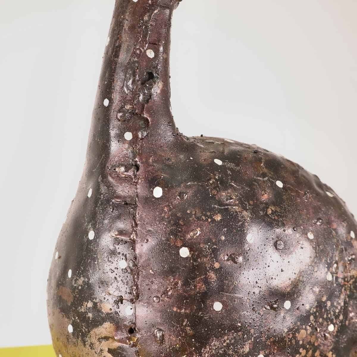 Metal Garden Guinea Fowl Sculpture photo for sale