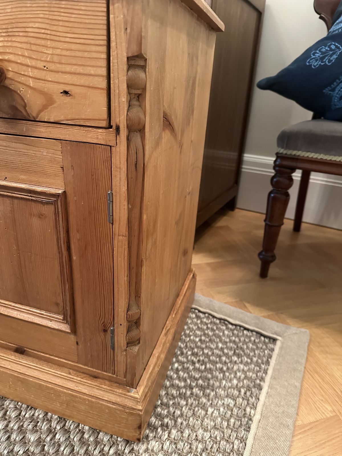 Reclaimed Pine Bedside Table photo for sale