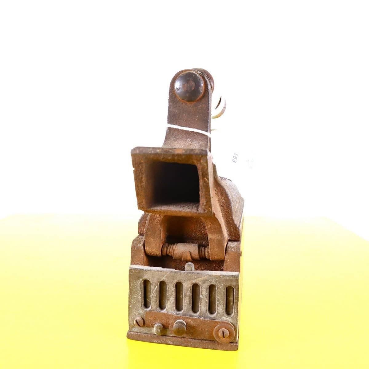 Vintage Metal Iron By La Sartotecnica With Wooden Handle photo vinterior