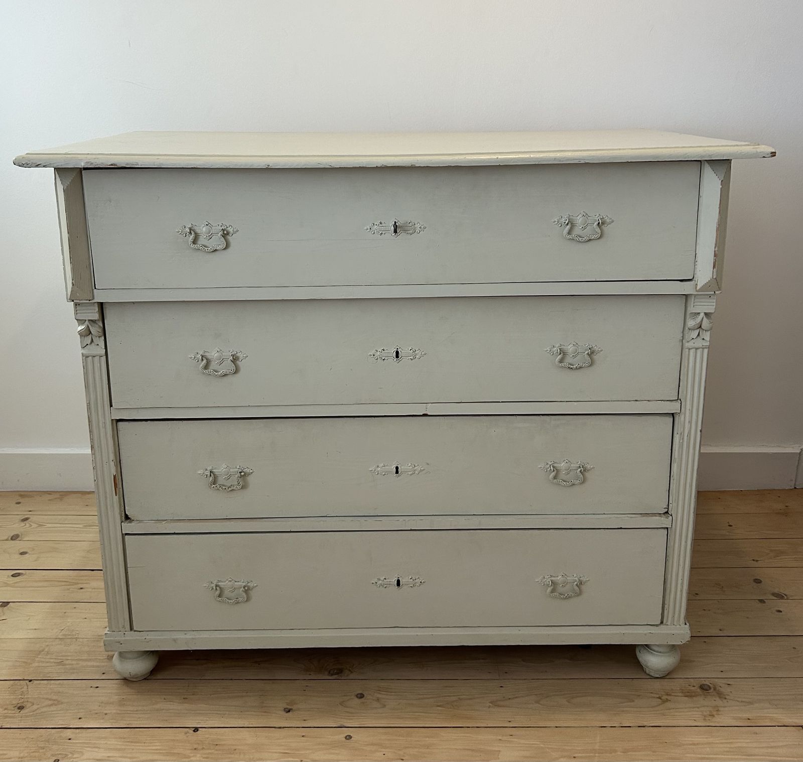 Vintage Painted Chest Of Drawers