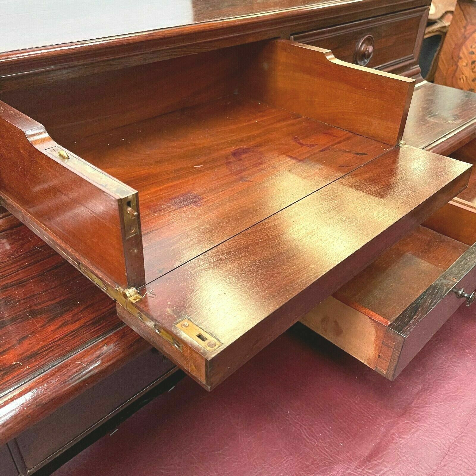 Napoleon III Rosewood Desk With Boxes And Steps 19th Century photo vinterior