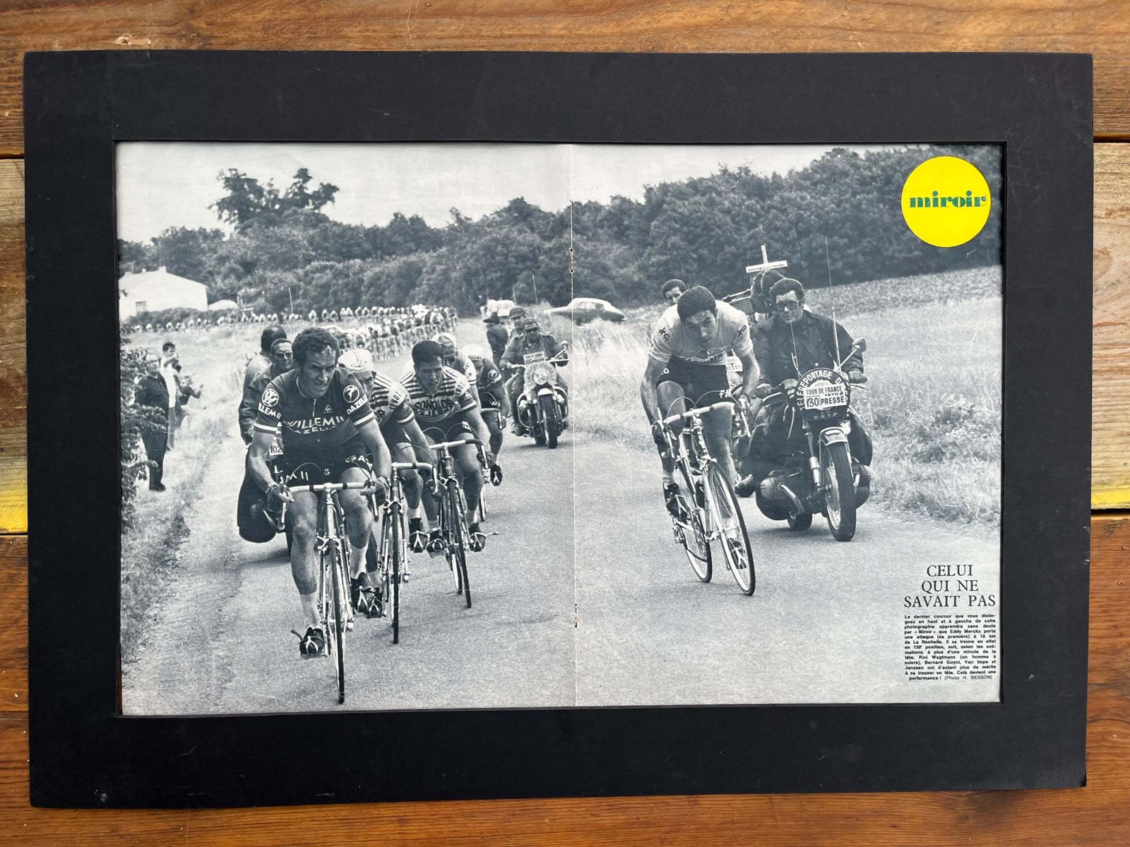 Eddy Merckx Vintage Tour De France Print 1970 photo Art