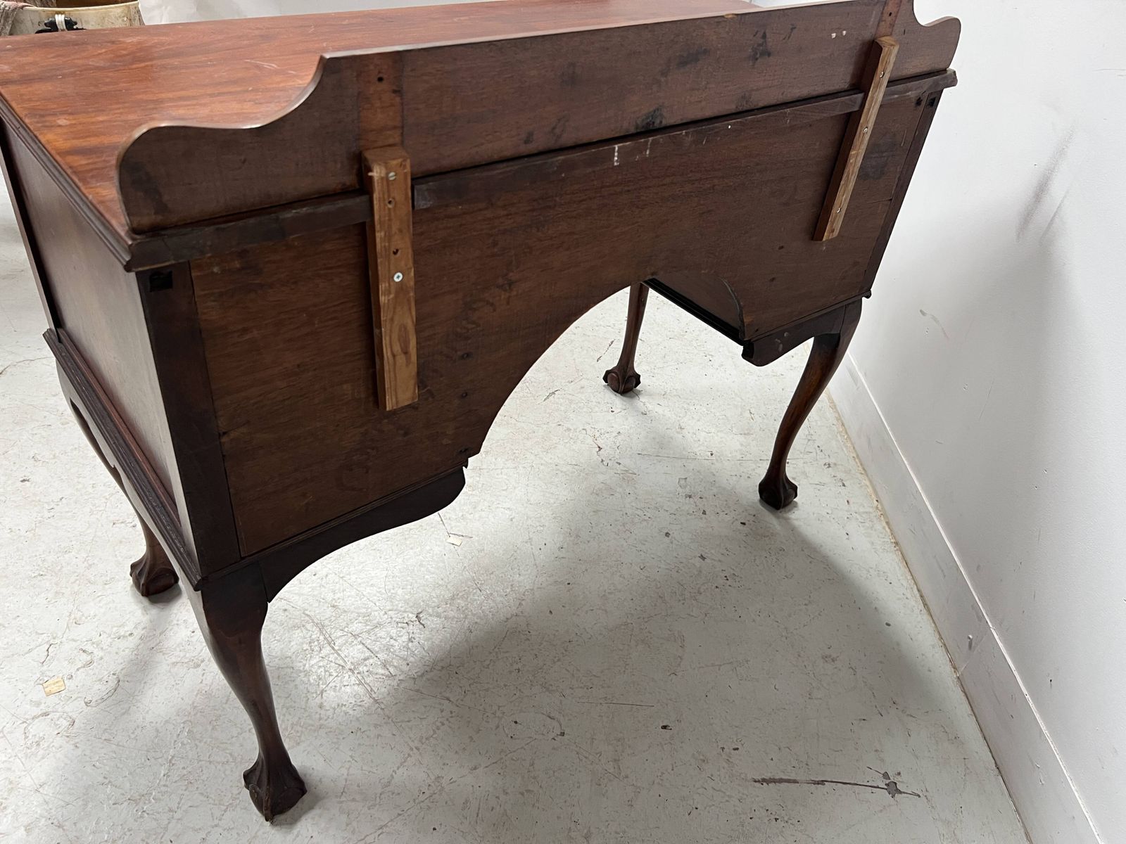 19th Century Regency Mahogany And Veneer Bureau Plat photo furniture