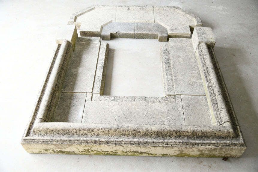 photo for sale Bolection Style Limestone Fireplace