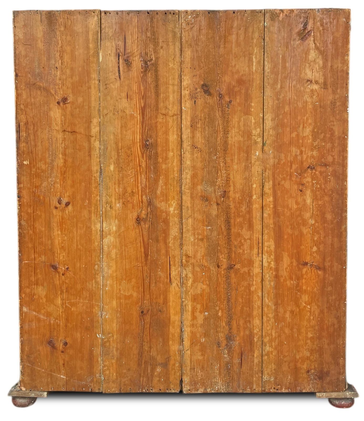 1825 Blue Floral Painted Cupboard photo vintage