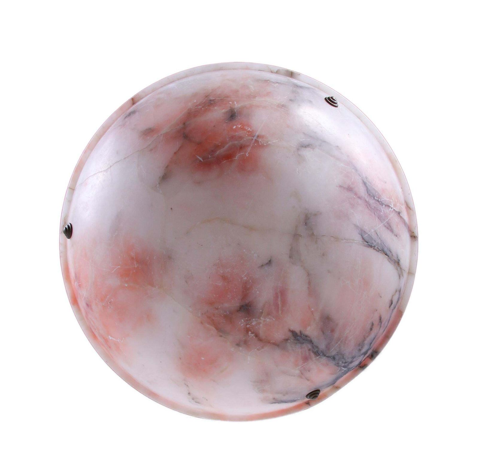 Carved Pink Alabaster French Art Deco Ceiling Light Chandelier photo Lighting