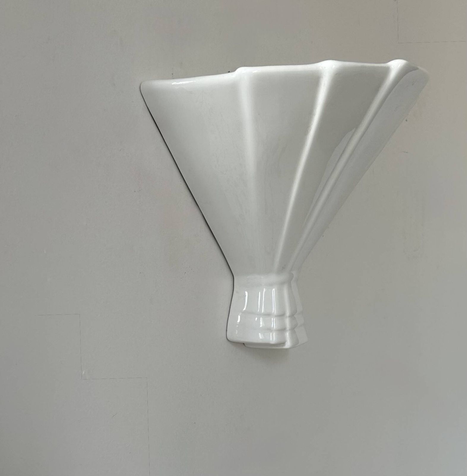 Page 1 Of 7 Vintage White Porcelain Wall Lamp, France, 1960 photo Lighting