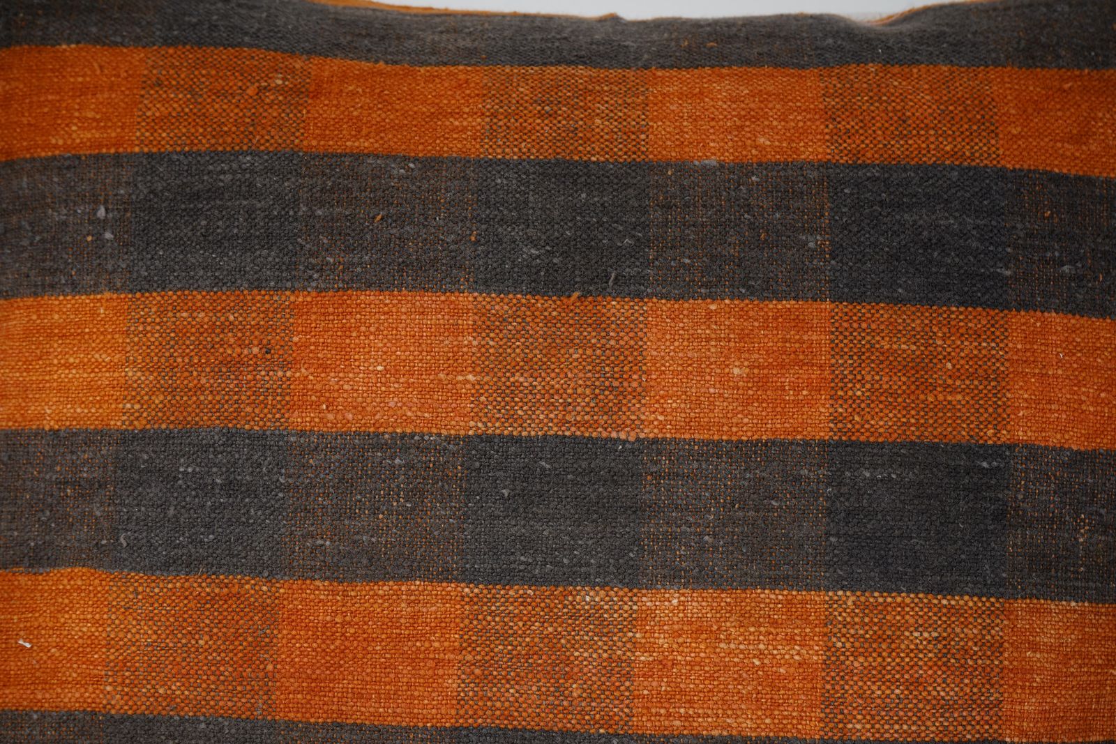 Set Of Two Striped Organic Wool Outdoor Turkish Striped Pillow Covers, Pair Anatolian Minimalist Old Kilim Pillow Cover photo furniture