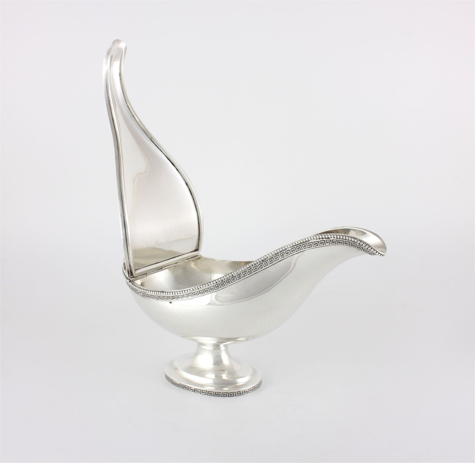 Sterling Silver Tiffany & Co Lidded Gravy Sauce Boat. Jc Moore. C1858. photo furniture