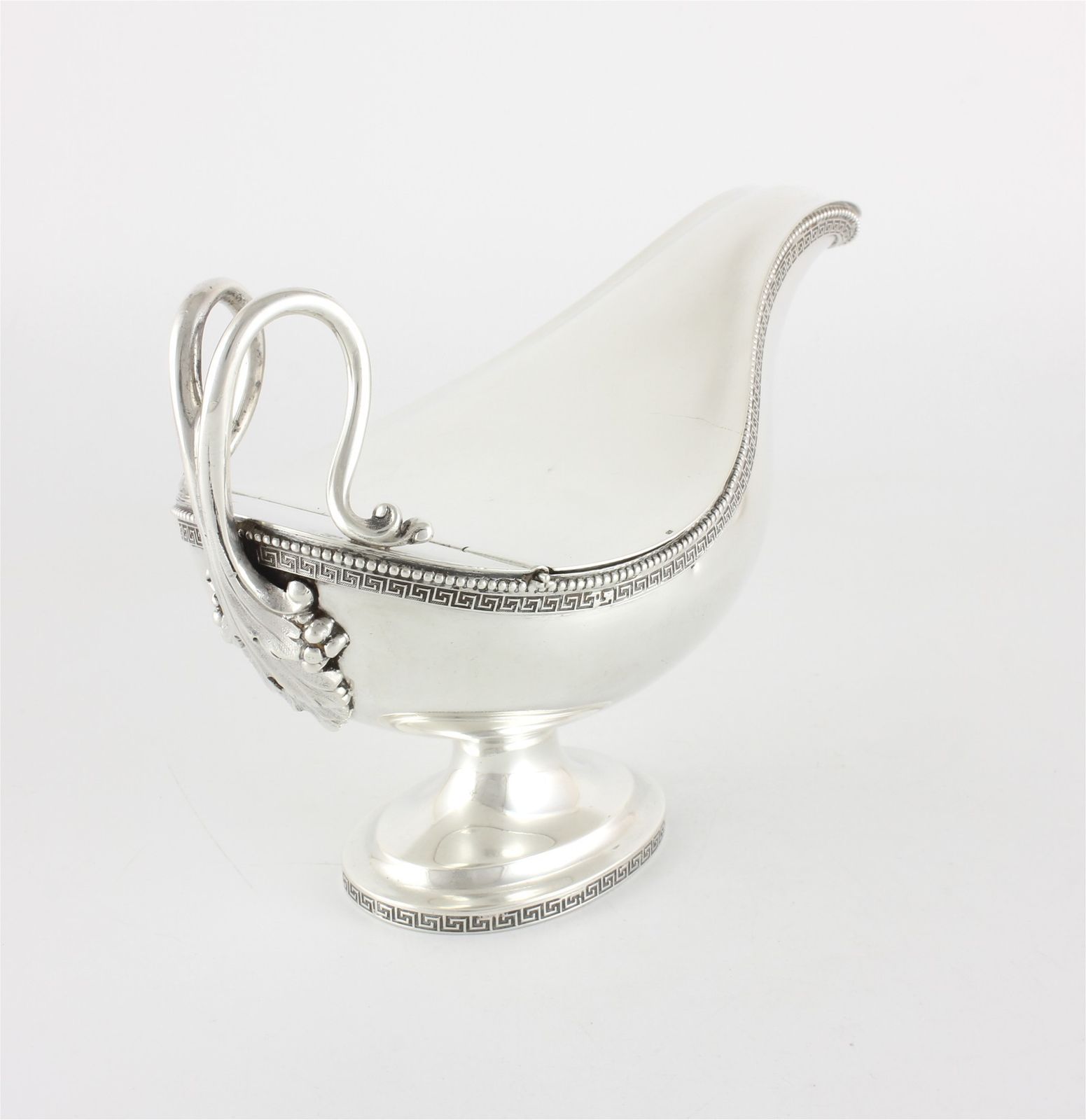 photo for sale Sterling Silver Tiffany & Co Lidded Gravy Sauce Boat. Jc Moore. C1858.