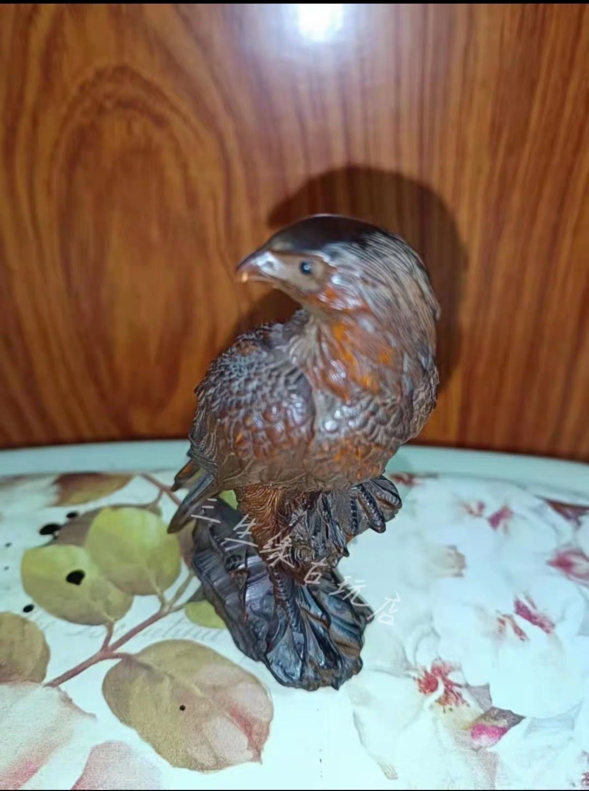 19th Century Hand Carved Boxwood Eagle Ornament, Height Approximately 9.2cm photo furniture