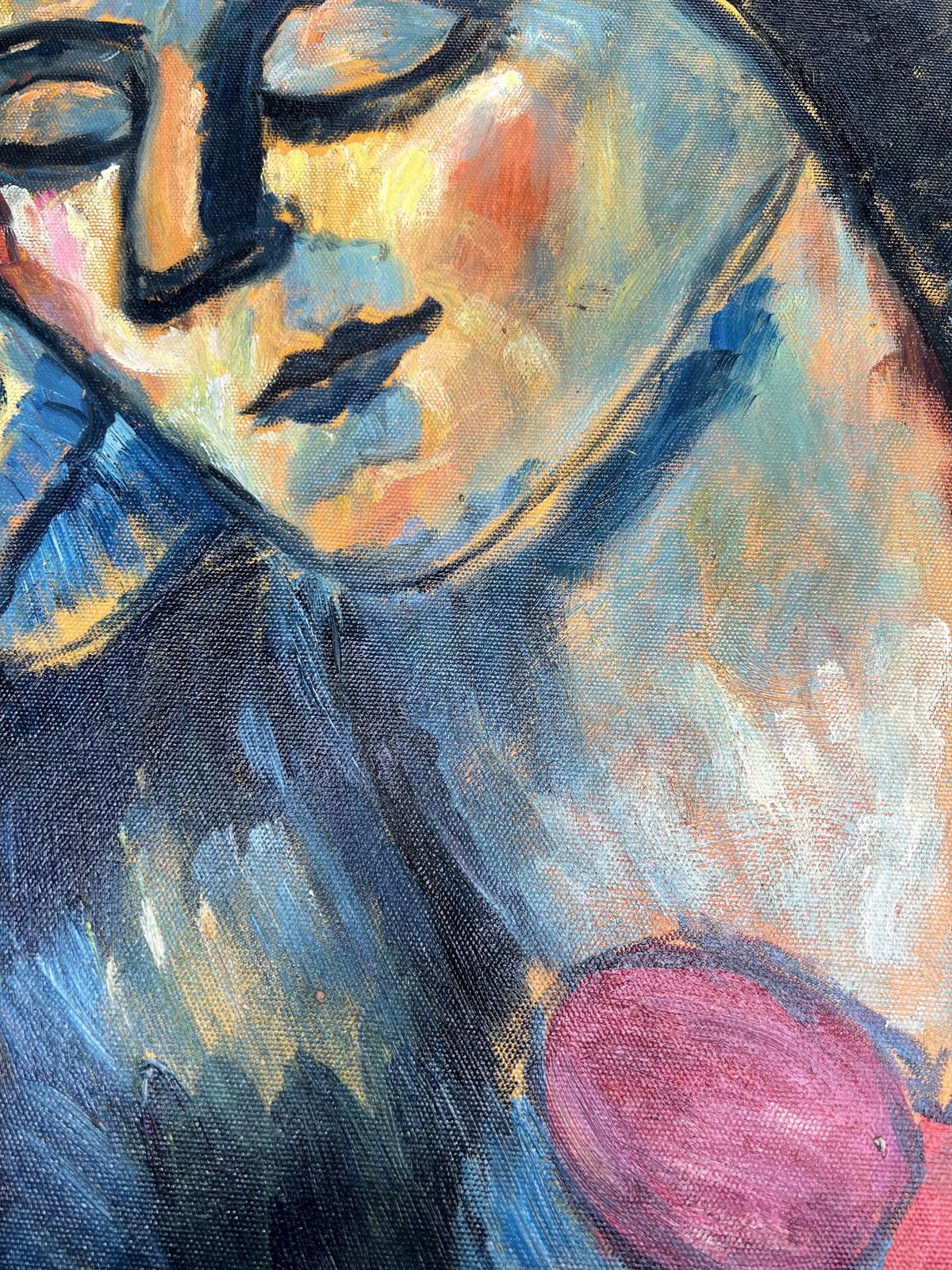 André Lhote Portrait De Femme (Portrait Of A Woman) Oil Painting On Board photo Art
