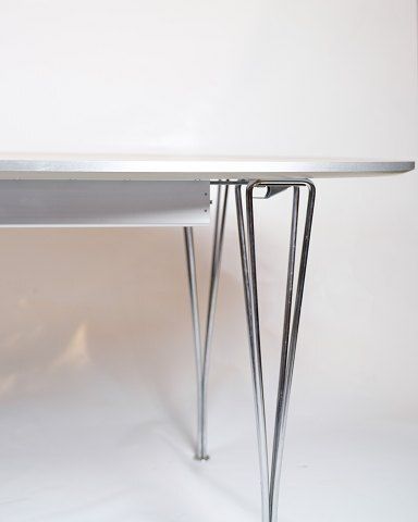 Superellipse Dining Table   Model B616   Laminate Grey   Piet Hein & Bruno Mathsson/Arne Jacobsen   Fritz Hansen photo Furniture