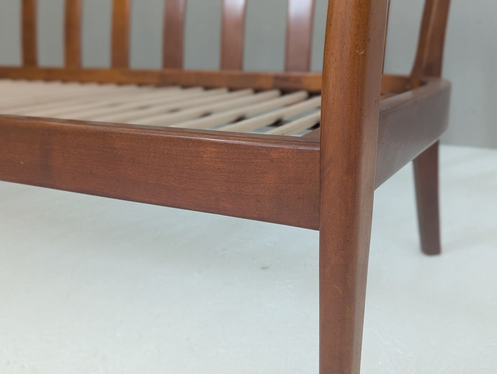 photo furniture Wilhelm Knoll Mid Century Cherry Wood Sofa, Germany, 1960s