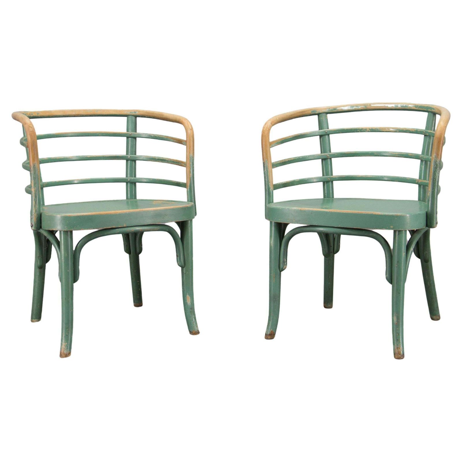 Rare Set Of Two Bauhaus Armchairs B 246 By Josef Frank For Thonet, 1930s