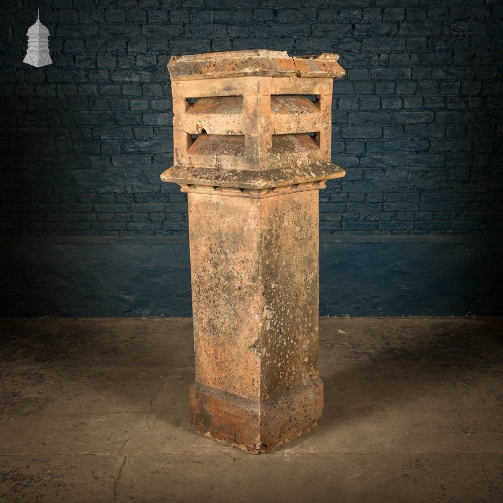photo buy Square Vented Chimney Pot, 1.5 M Tall