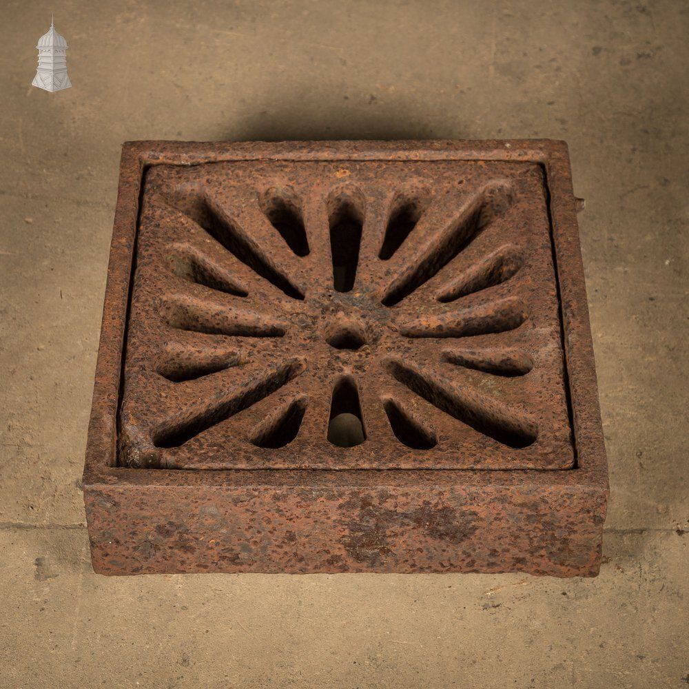 Manhole Cover With Frame, Reclaimed Inspection Cover photo vinterior