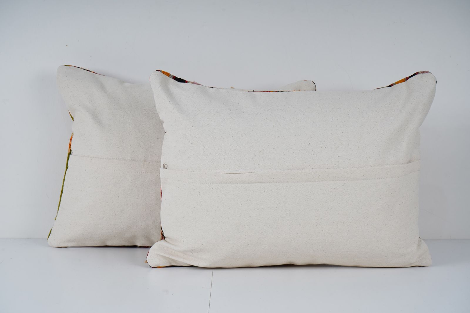 Handmade Decorative Kilim Pillow, Set Of Two Kilim Cushion Cover, Tribal Pillow Cover, Natural Rustic Cushion Case photo for sale