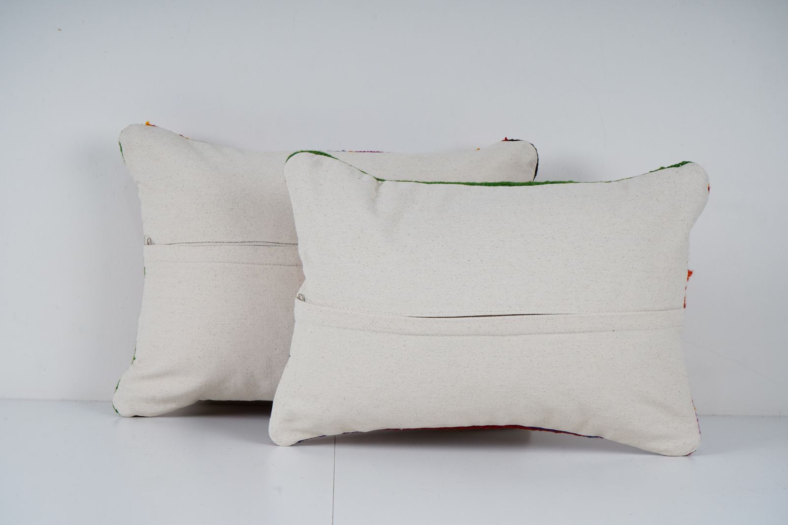 Turkish Oushak Kilim Pillow Red Cover, Wool Boho Woven Carpet Pillow Cover, Oversize Turkish Lumbar Cushion photo Textiles
